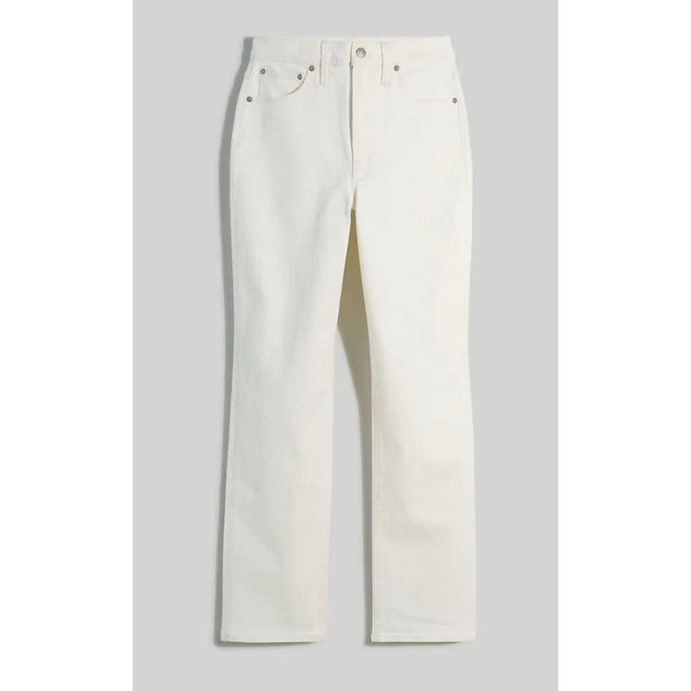 Madewell Straight-Leg Jeans in Off-White